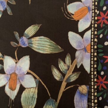 Floral textile print