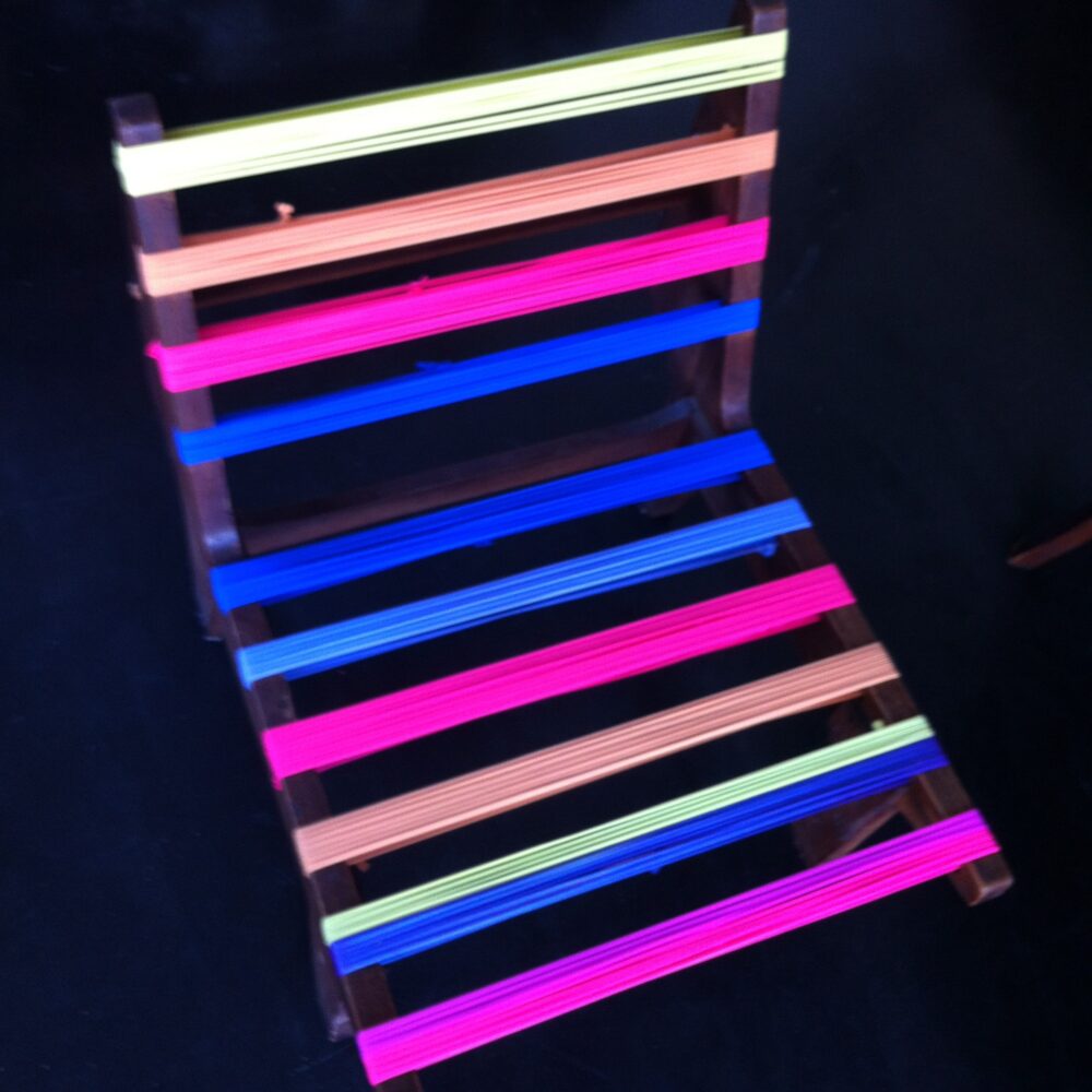 Chair in neon colours