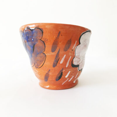 Ceramic bowl with rain drops